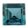 Loose Princess Cut Blue Zircon CZ Gemstone Cubic Zirconia December Birthstone