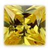 Loose Princess Cut Citrine CZ Gemstone Cubic Zirconia November Birthstone