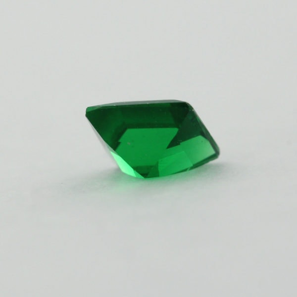 Loose Princess Cut Emerald CZ Gemstone Cubic Zirconia May Birthstone Back