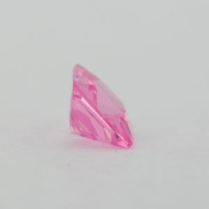 Loose Princess Cut Pink CZ Gemstone Cubic Zirconia October Birthstone Back