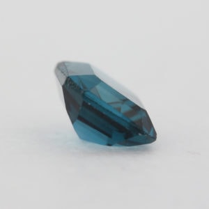 Loose Emerald Cut Blue Zircon CZ Gemstone Cubic Zirconia December Birthstone Back