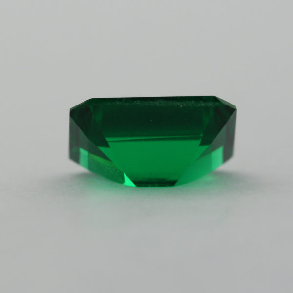 Loose Emerald Cut Emerald CZ Gemstone Cubic Zirconia May Birthstone Back