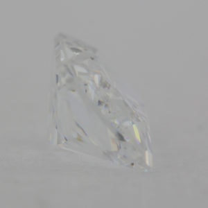 Loose Emerald Cut White CZ Gemstone Cubic Zirconia April Birthstone Back