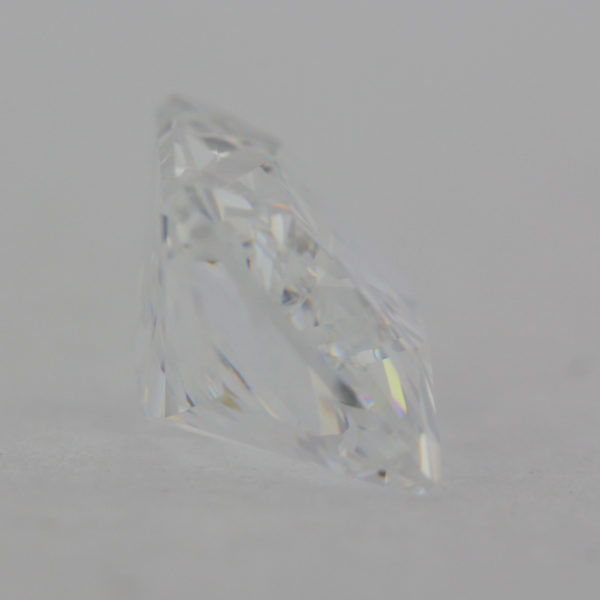 Loose Emerald Cut White CZ Gemstone Cubic Zirconia April Birthstone Back