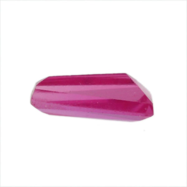 Loose Tapered Baguette Ruby CZ Gemstone Cubic Zirconia July Birthstone Down