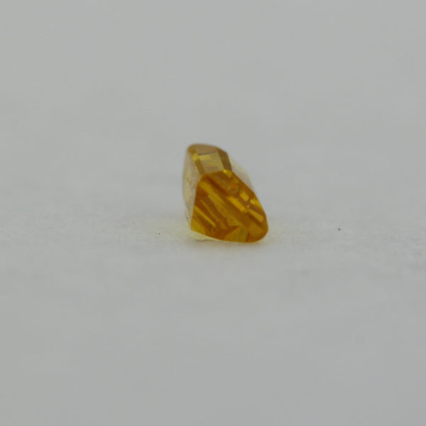 Loose Straight Baguette Citrine CZ Gemstone Cubic Zirconia November Birthstone Back