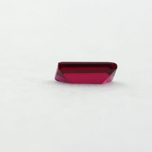 Loose Straight Baguette Garnet CZ Gemstone Cubic Zirconia January Birthstone Back