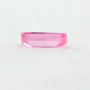 Loose Straight Baguette Pink CZ Gemstone Cubic Zirconia October Birthstone Back