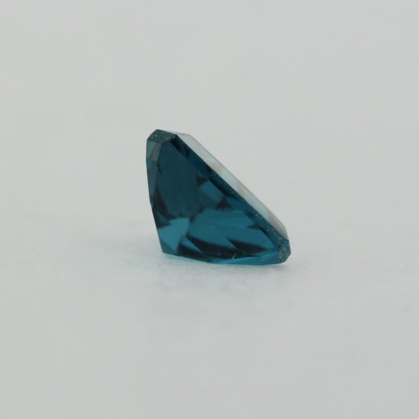 Loose Triangle Cut Blue Zircon CZ Gemstone Cubic Zirconia December Birthstone Side