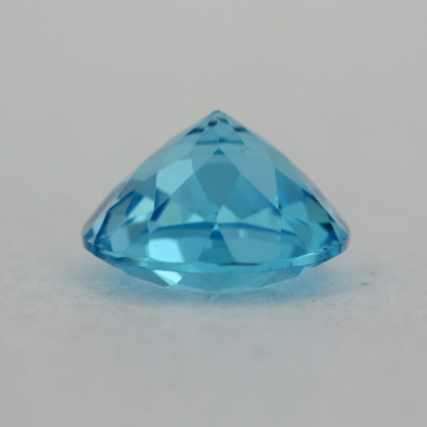 Loose Round Cut Genuine Natural Blue Topaz Gemstone Semi Precious November Birthstone Down