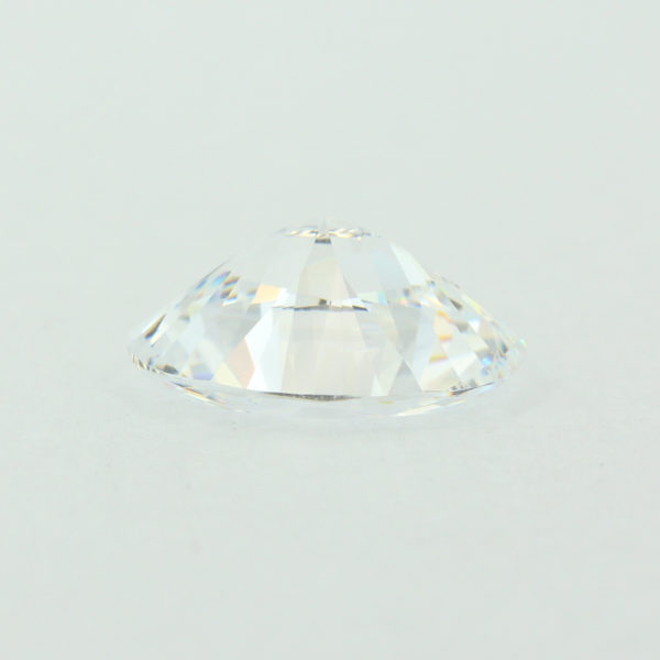 Loose Oval Cut White CZ Gemstone Cubic Zirconia April Birthstone Down