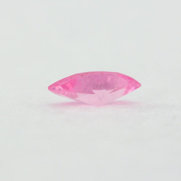 Loose Marquise Cut Pink CZ Gemstone Cubic Zirconia October Birthstone Side