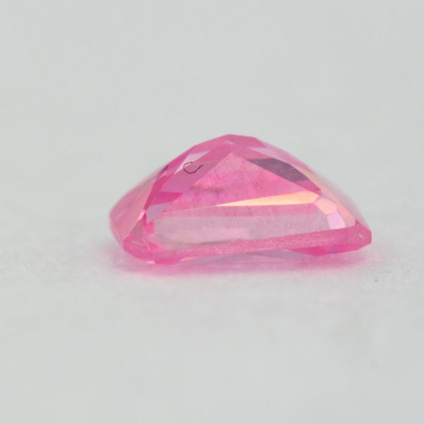Loose Emerald Cut Pink CZ Gemstone Cubic Zirconia October Birthstone Down 7