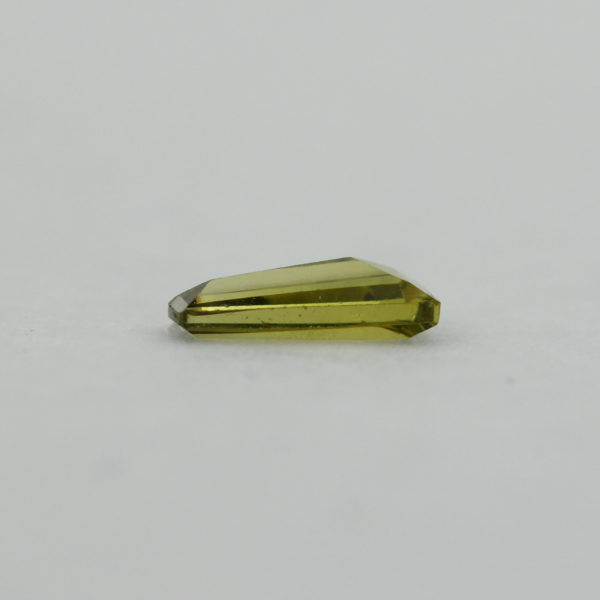 Loose Tapered Baguette Peridot CZ Gemstone Cubic Zirconia August Birthstone Down