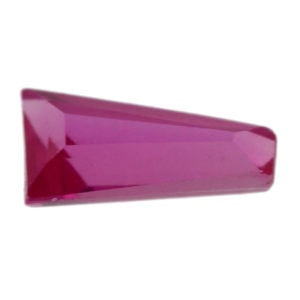 Loose Tapered Baguette Ruby CZ Gemstone Cubic Zirconia July Birthstone