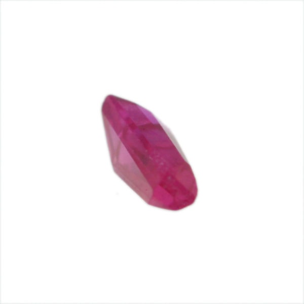 Loose Tapered Baguette Ruby CZ Gemstone Cubic Zirconia July Birthstone Side