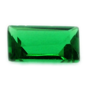 Loose Straight Baguette Emerald CZ Gemstone Cubic Zirconia May Birthstone