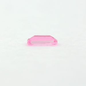 Loose Straight Baguette Pink CZ Gemstone Cubic Zirconia October Birthstone Down