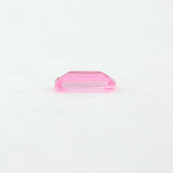 Loose Straight Baguette Pink CZ Gemstone Cubic Zirconia October Birthstone Down