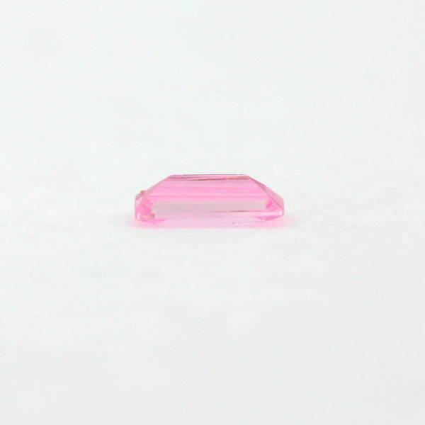 Loose Straight Baguette Pink CZ Gemstone Cubic Zirconia October Birthstone Down