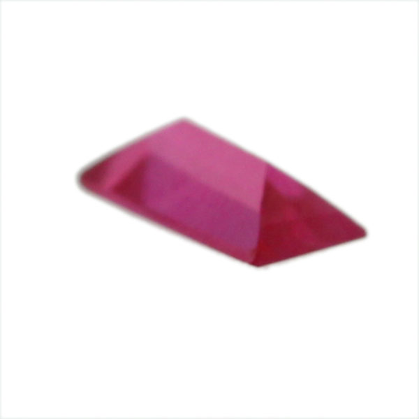 Loose Straight Baguette Ruby CZ Gemstone Cubic Zirconia July Birthstone Back