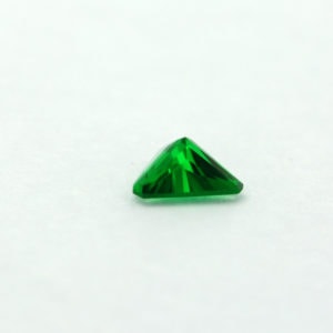 Loose Triangle Cut Emerald CZ Gemstone Cubic Zirconia May Birthstone Down