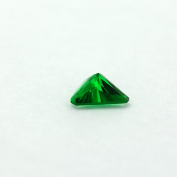 Loose Triangle Cut Emerald CZ Gemstone Cubic Zirconia May Birthstone Down