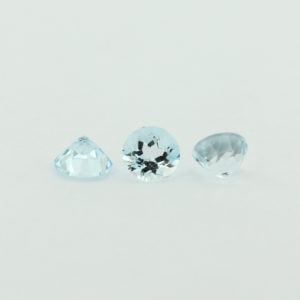 Loose Round Cut Genuine Natural Aquamarine Gemstone Semi Precious March Birthstone Group