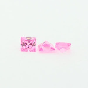 Loose Princess Cut Pink CZ Gemstone Cubic Zirconia October Birthstone Group