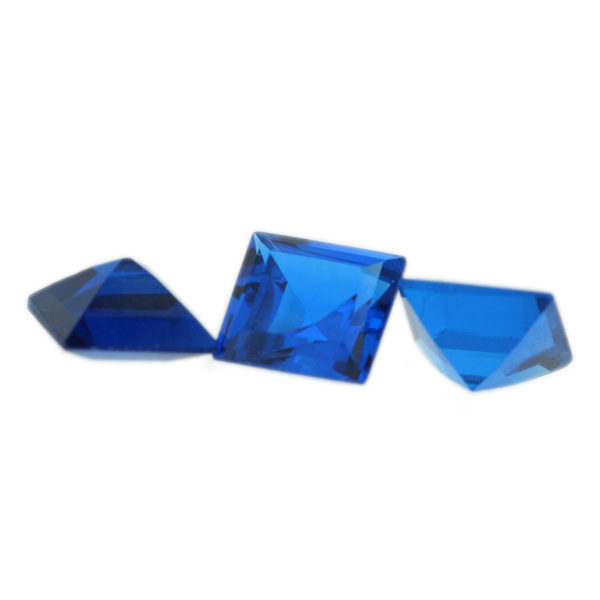 Loose Princess Cut Sapphire CZ Gemstone Cubic Zirconia September Birthstone Group