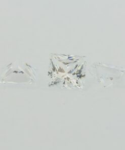 Loose Princess Cut White CZ Gemstone Cubic Zirconia April Birthstone Group