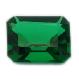 Loose Emerald Cut Emerald CZ Gemstone Cubic Zirconia May Birthstone