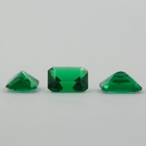 Loose Emerald Cut Emerald CZ Gemstone Cubic Zirconia May Birthstone Group