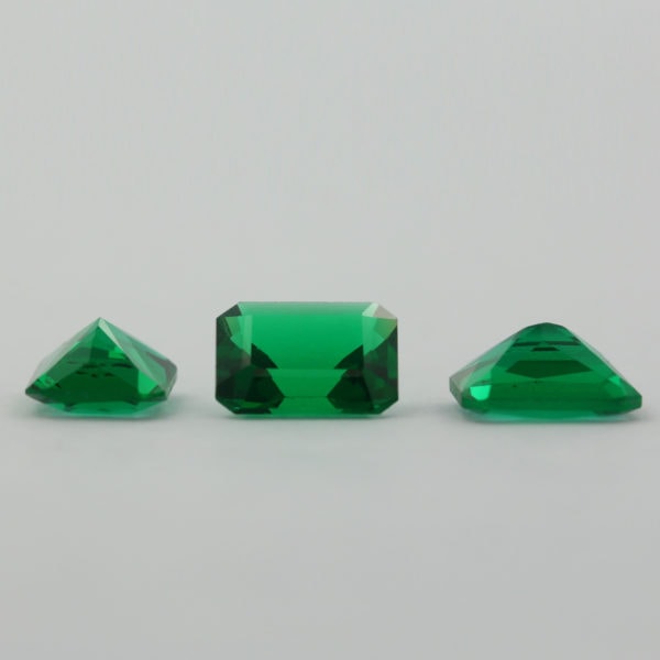 Loose Emerald Cut Emerald CZ Gemstone Cubic Zirconia May Birthstone Group