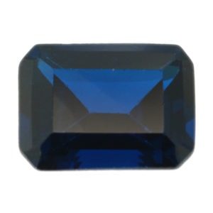 Loose Emerald Cut Sapphire CZ Gemstone Cubic Zirconia September Birthstone
