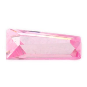 Loose Tapered Baguette Pink CZ Gemstone Cubic Zirconia October Birthstone