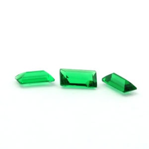 Loose Straight Baguette Emerald CZ Gemstone Cubic Zirconia May Birthstone Group