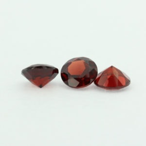 Loose Round Cut Genuine Natural Garnet Gemstone Semi Precious January Birthstone Group