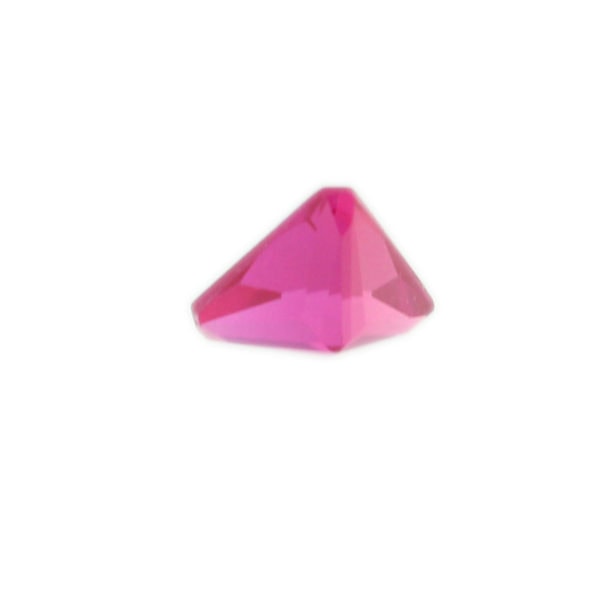 Loose Triangle Cut Ruby CZ Gemstone Cubic Zirconia July Birthstone Back 4