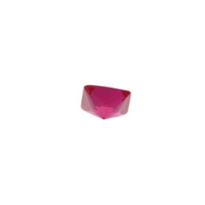 Loose Princess Cut Ruby CZ Gemstone Cubic Zirconia July Birthstone Back 5