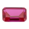 Loose Emerald Cut Ruby CZ Gemstone Cubic Zirconia July Birthstone