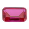 Loose Emerald Cut Ruby CZ Gemstone Cubic Zirconia July Birthstone