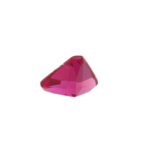 Loose Triangle Cut Ruby CZ Gemstone Cubic Zirconia July Birthstone Back 6