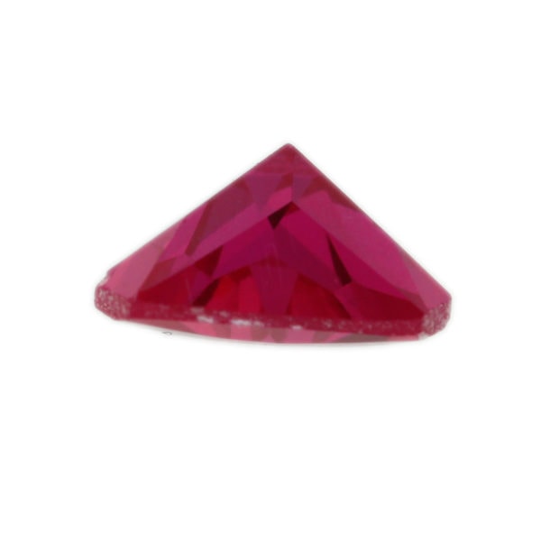 Loose Triangle Cut Ruby CZ Gemstone Cubic Zirconia July Birthstone Down 6