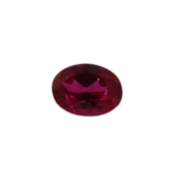 Loose Oval Cut Ruby CZ Gemstone Cubic Zirconia July Birthstone Front