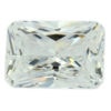 Loose Emerald Cut White CZ Gemstone Cubic Zirconia April Birthstone