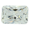 Loose Emerald Cut White CZ Gemstone Cubic Zirconia April Birthstone