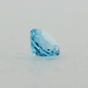 Loose Round Cut Genuine Natural Blue Topaz Gemstone Semi Precious November Birthstone Back M