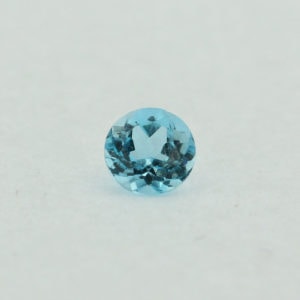 Loose Round Cut Genuine Natural Blue Topaz Gemstone Semi Precious November Birthstone Front S