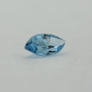 Loose Marquise Cut Aquamarine CZ Gemstone Cubic Zirconia March Birthstone Back Small